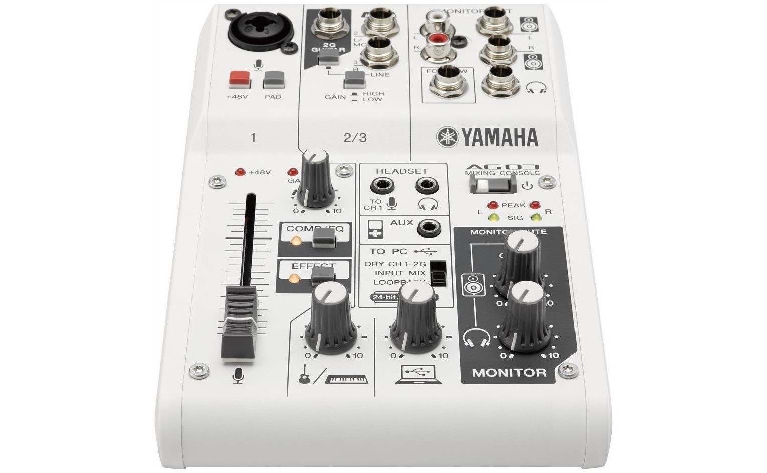 Yamaha AG03 – бюджетный 3-канальный аналоговый микшер | ProSound